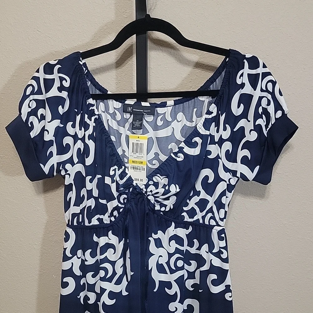 NWT Inc Concepts Pattered Dress in Medium - Picture 2 of 8